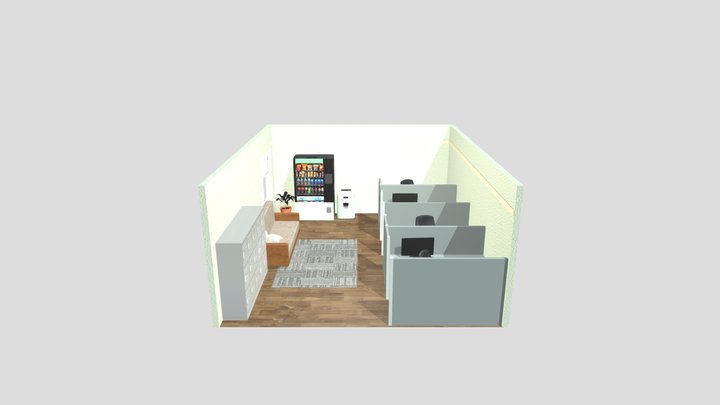 Office_night 3D Model