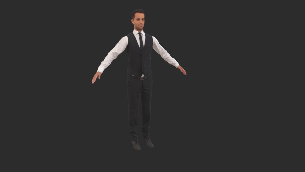 Eric Rigged 001 - Rigged 3D Business Man