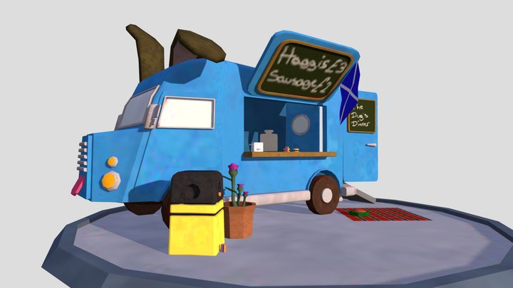 DAE Foodtruck - The Dug's Dinner 3D Model