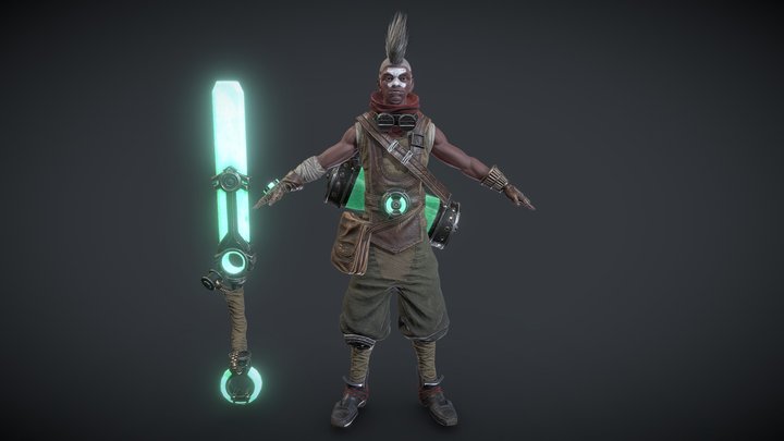 League of Legends——the Boy Who ShatteredTimeEkko 3D Model