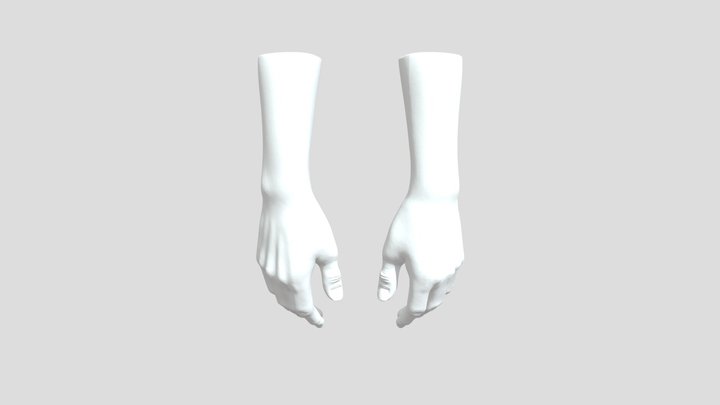 anime boy Hands 3D Model