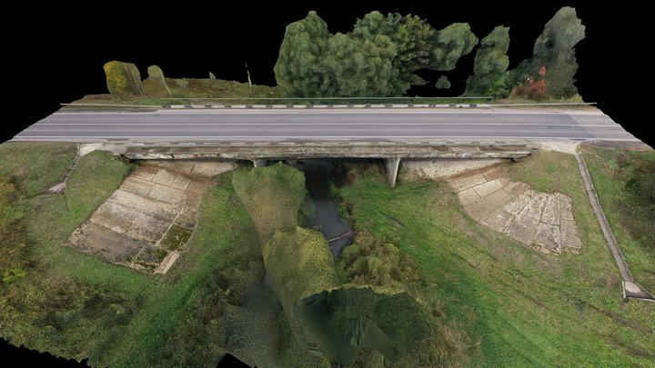 Утешево мост 3D Model