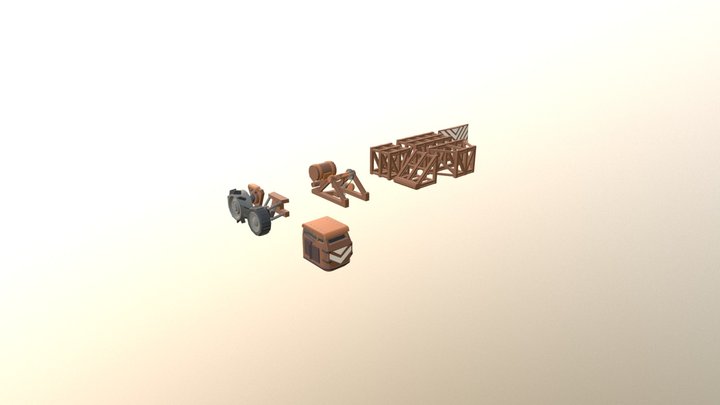 TerraTech Space Junkers - Parts demo 3D Model