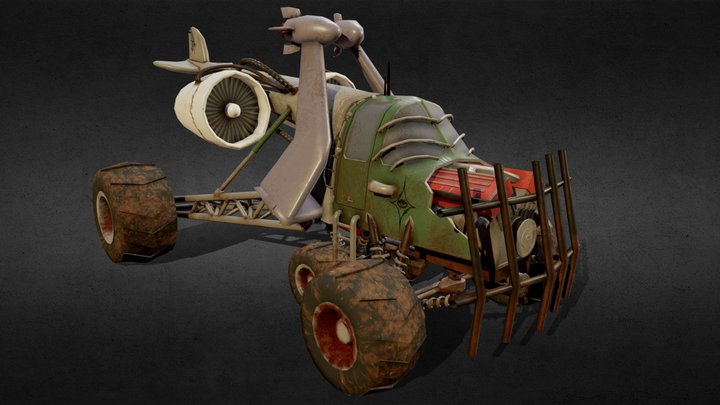 TheDragonFly_ RustbornRacer 3D Model
