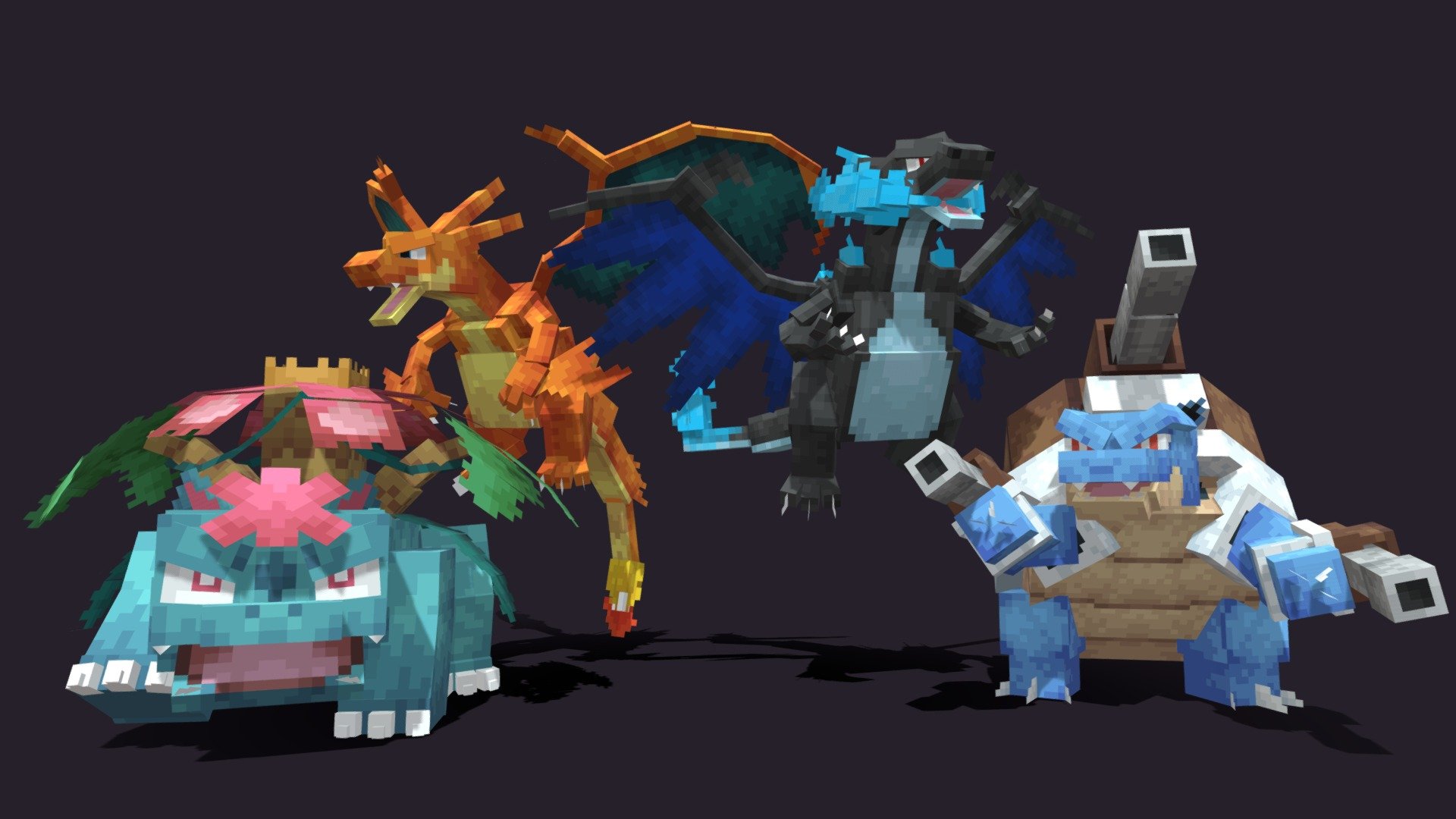 Mega Starters (Cobblemon Megamons) - 3D model by genotypeXD [a46dbab ...