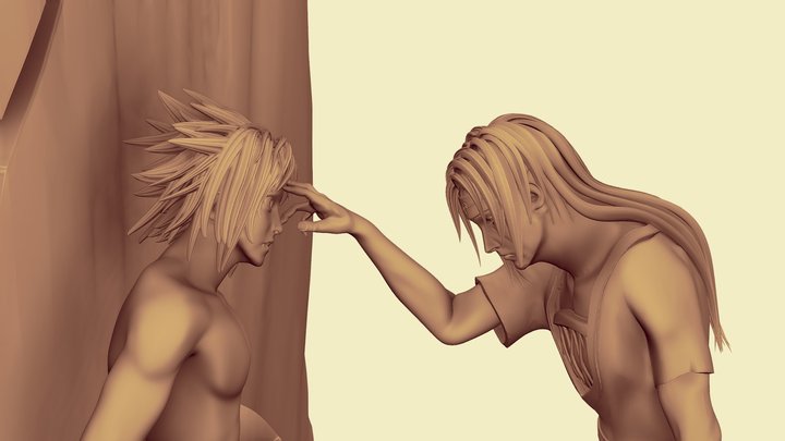 Itachi And Sasuke 3D Model