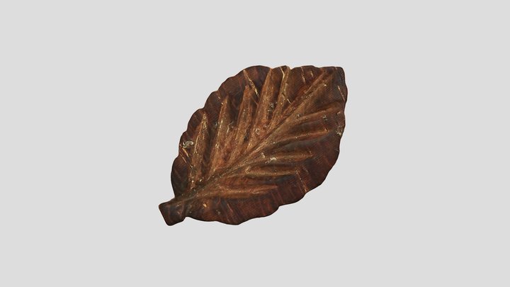 Wood Cherry Button 3D Model