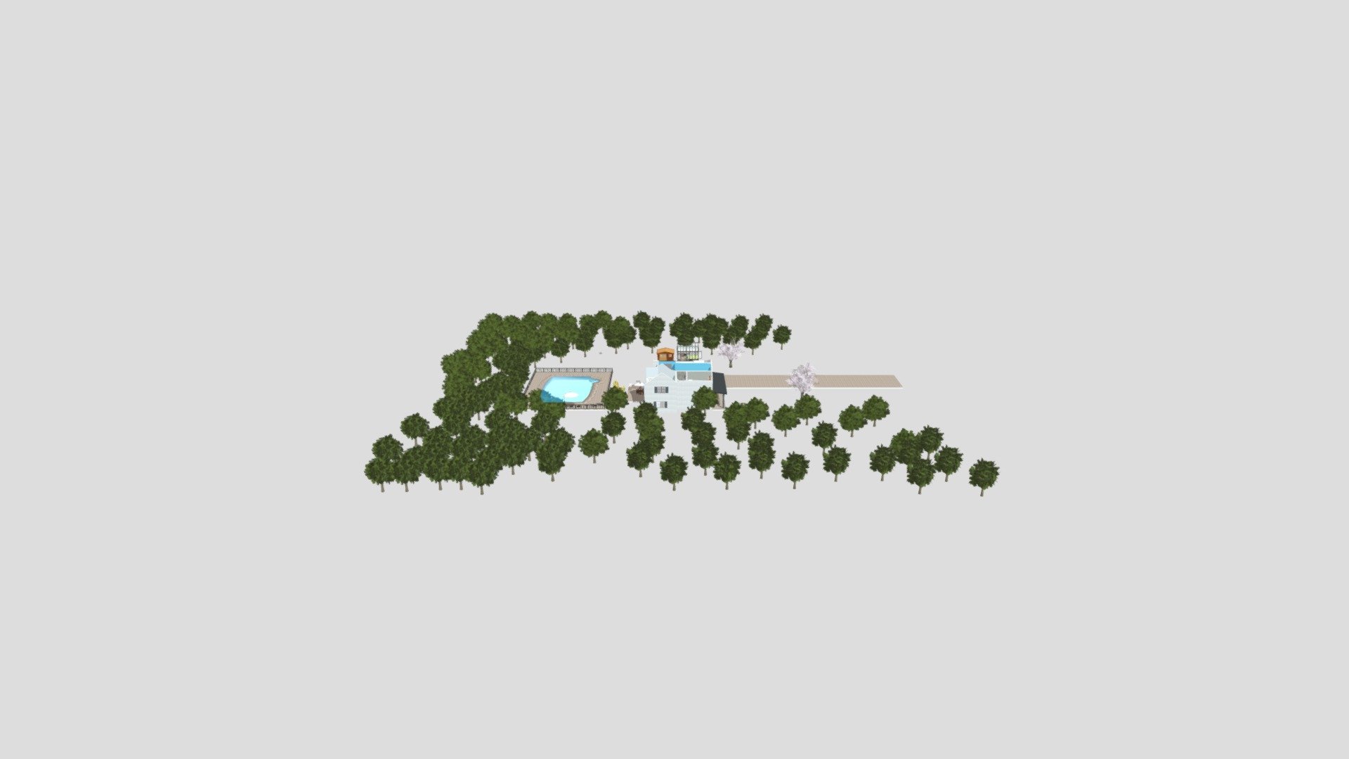 Small house - Download Free 3D model by Home Design 3D (@homedesign3d
