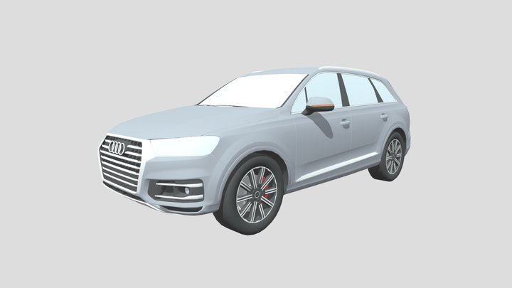 Audi-q7 3d modle 3D Model