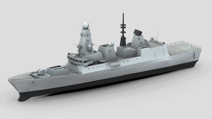 TYPE-45 DESTROYER CLASS – Gratis 3D-model STL