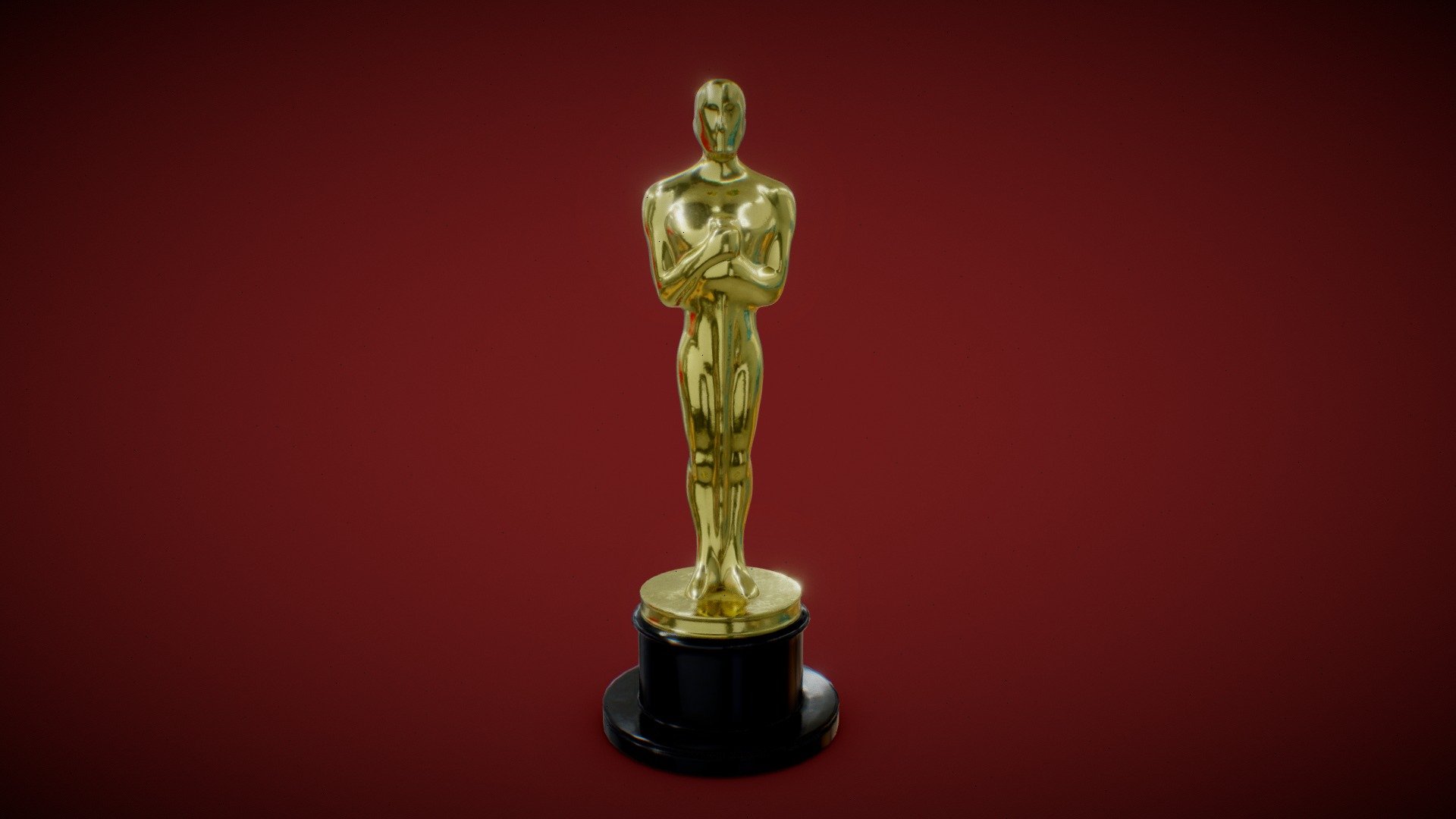 The Academy Awards Oscar Statuette Trophy Buy Royalty Free 3D model