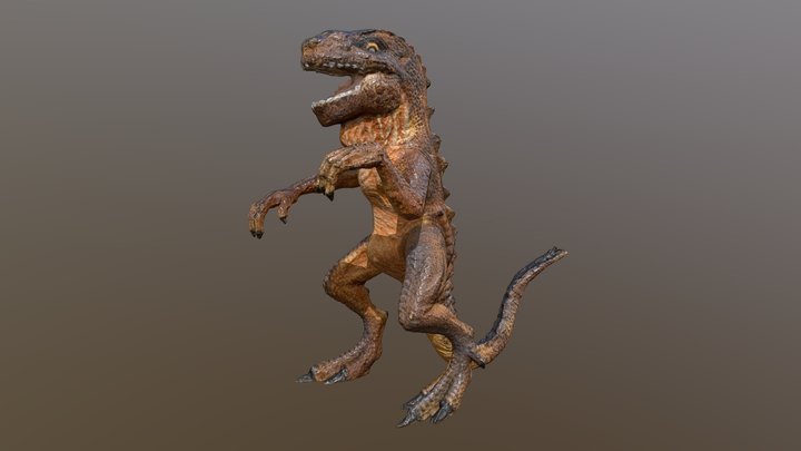 Baby Godzilla Action Figure 3D Model