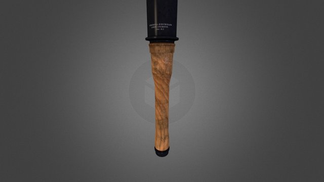 WW2 Stick Grenade 3D Model