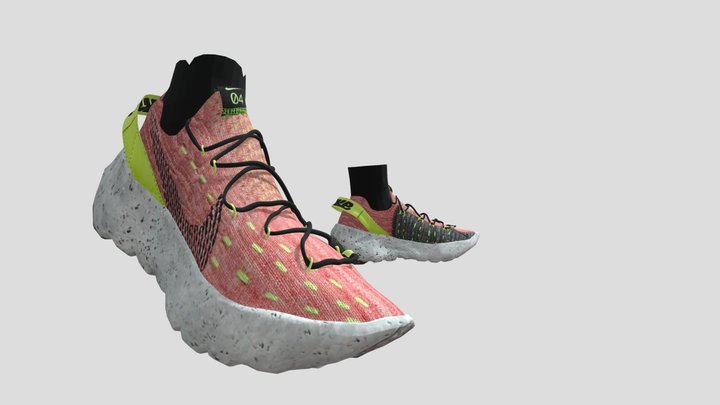 Nike Space Hippie 04 sneakers 3D Model