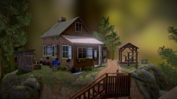 Forest Diorama 3D Model