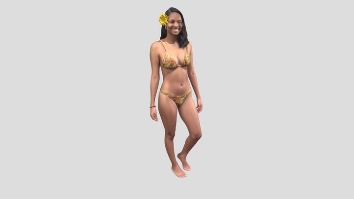 Sunflower Smile In A Bikini – Modello 3D gratuito STL