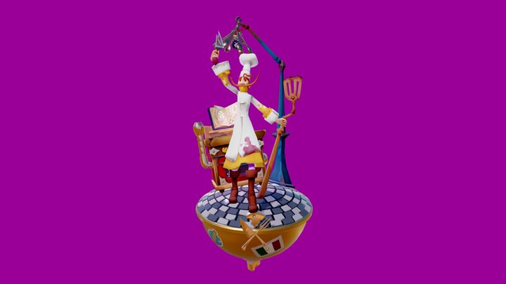 Chef Diorama - Final Version 3D Model