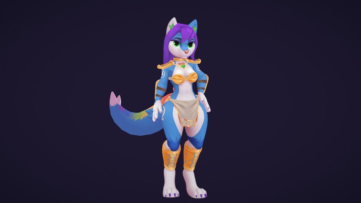 Krystal (IcarusSoftpaw) 3D Model
