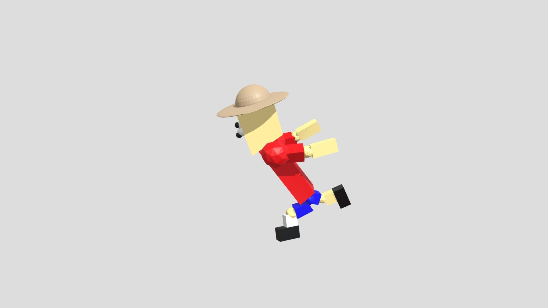 luffy sprinting