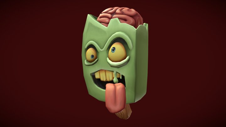 Zombie Popsicle 3D Model