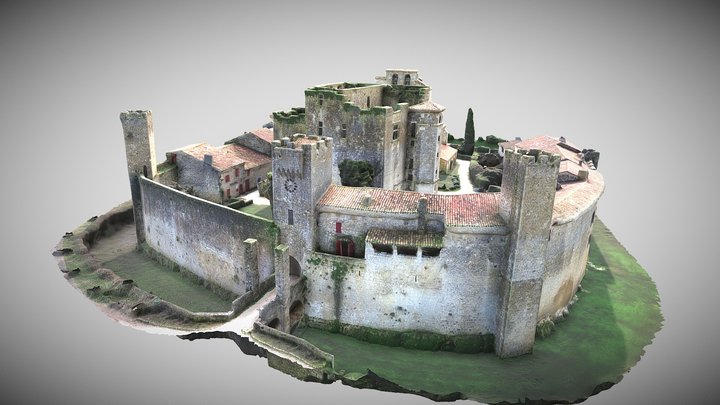 fortified Village of Larresingle 3D Model