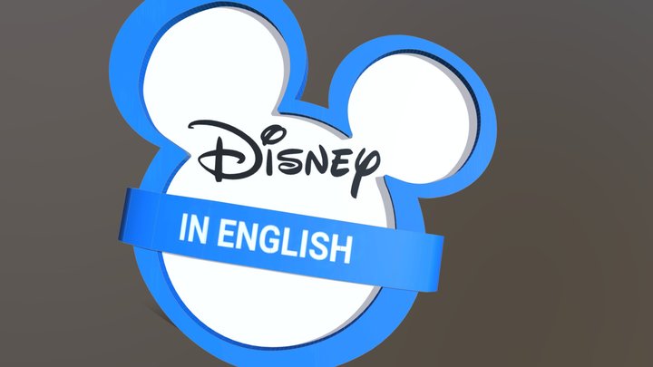 Disney in English logo 3D Model