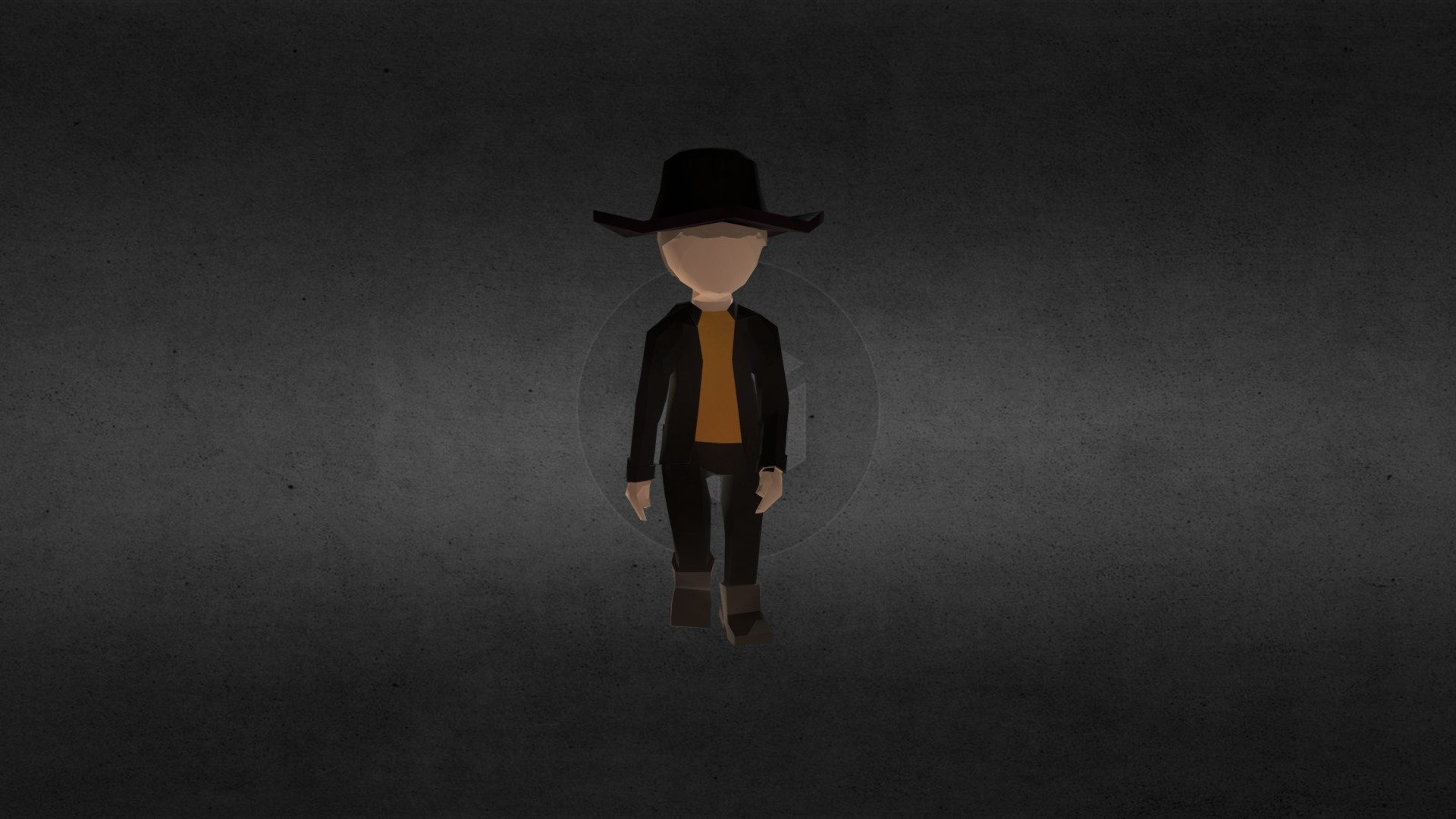 Cowboy-Walking Animation