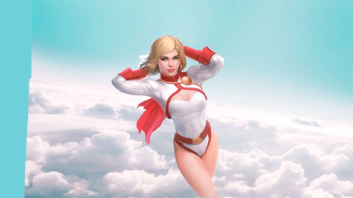 Power girl 3D Model