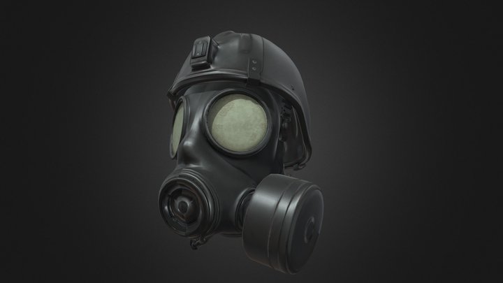 Old Military Helmet 3D Model