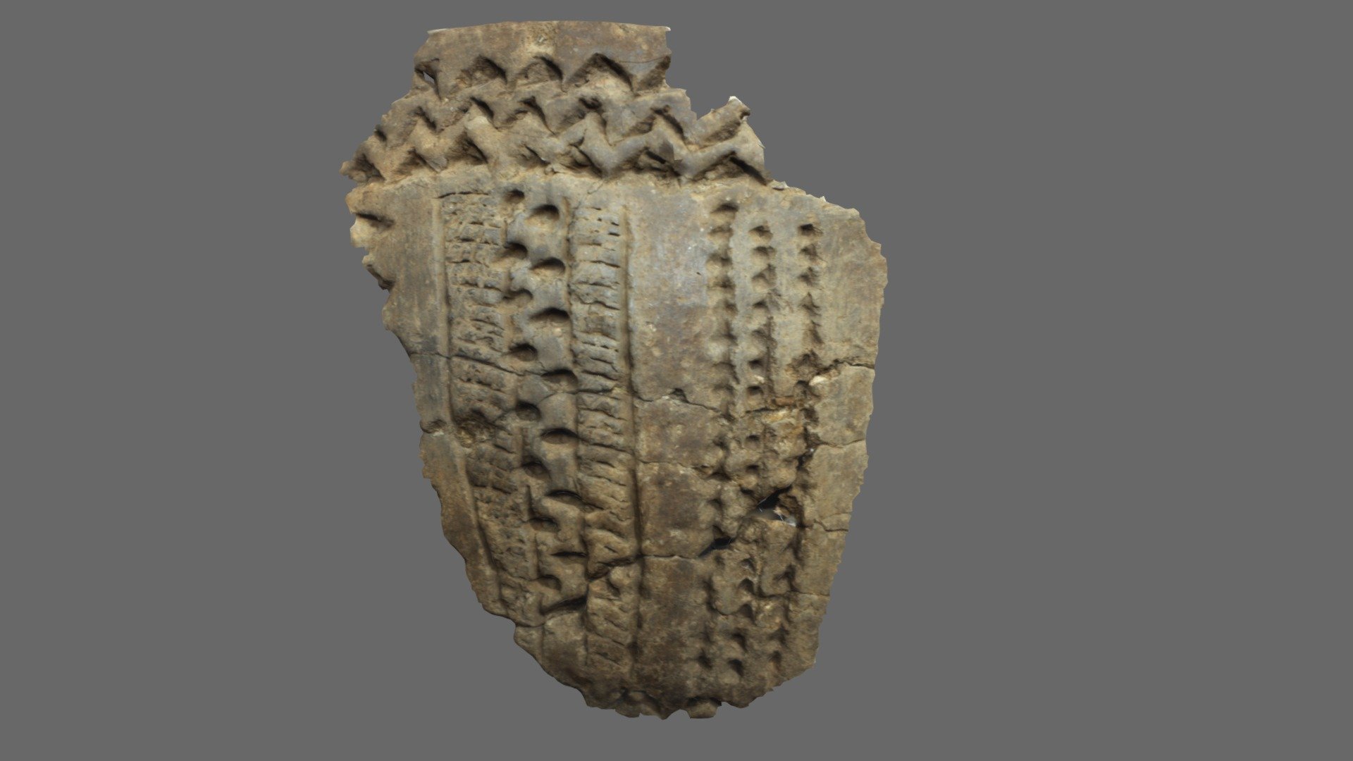 Neolithic sherd Troldebjergbowl from 3.200 BC - 3D model by Niels H ...