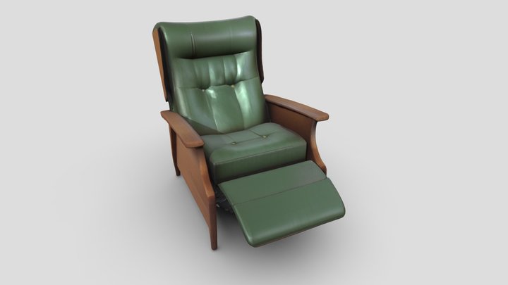1950s recliner 3D Model