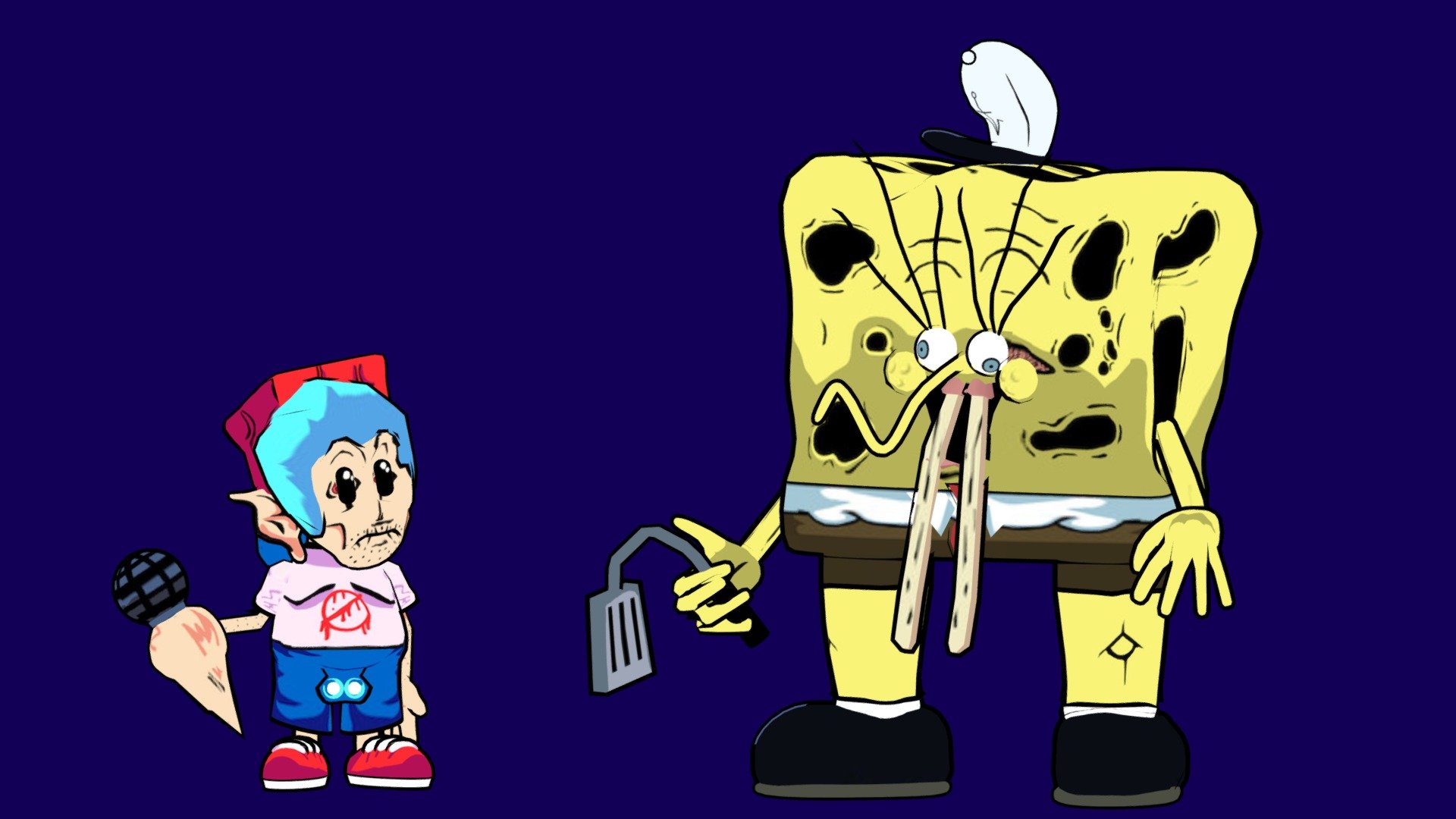 Meatcanyon BF and Spongebob (NOW FOR DOWNLOAD) 3D model by DgCV3