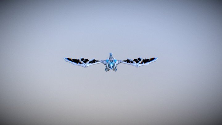 Dark Viking Dragon 3D Model