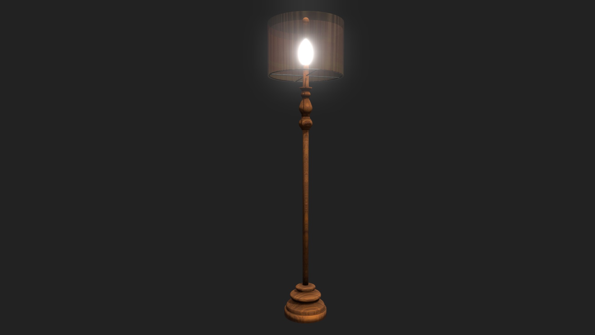 3D model HGPL-05 - This is a 3D model of the HGPL-05. The 3D model is about a lamp post with a light on top.