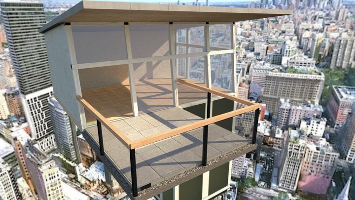 City Terrace To Display Art 3D Model