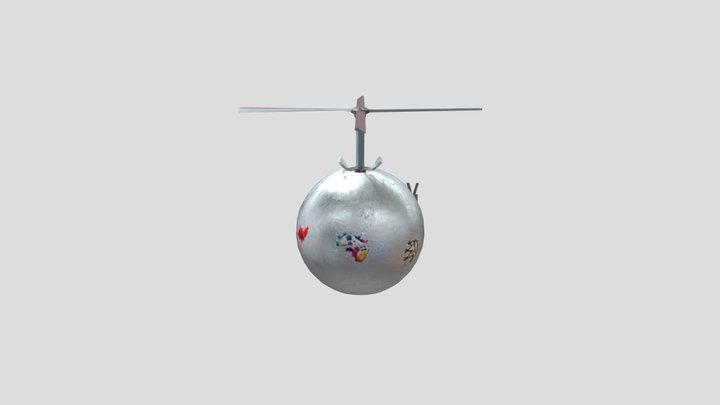 Cyberpunk Themed Drone Assessment 3D Model