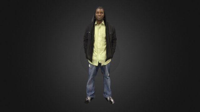 Sule Standing in Jacket 3D Model