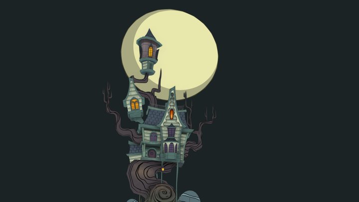 Haunted Treehouse 3D Model