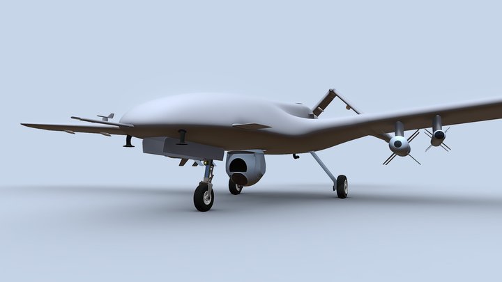 Bayraktar TB2 UAV - RAW 3D Model