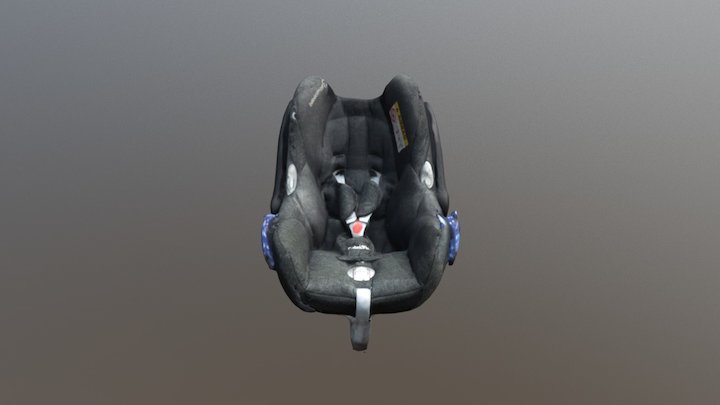Infant Car Seat without Canopy 3D Model