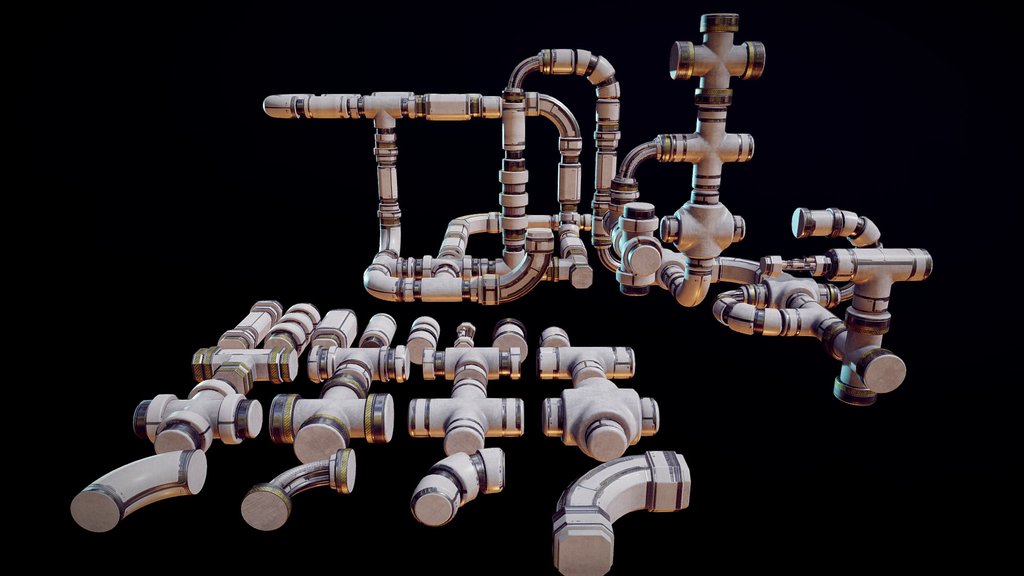 TechLab: Modular Scifi Pipes
