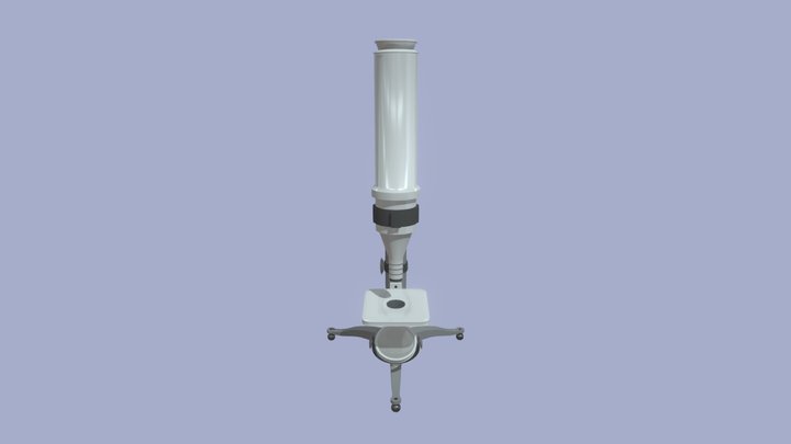 Microscope (1/3 Works with Details) 3D Model