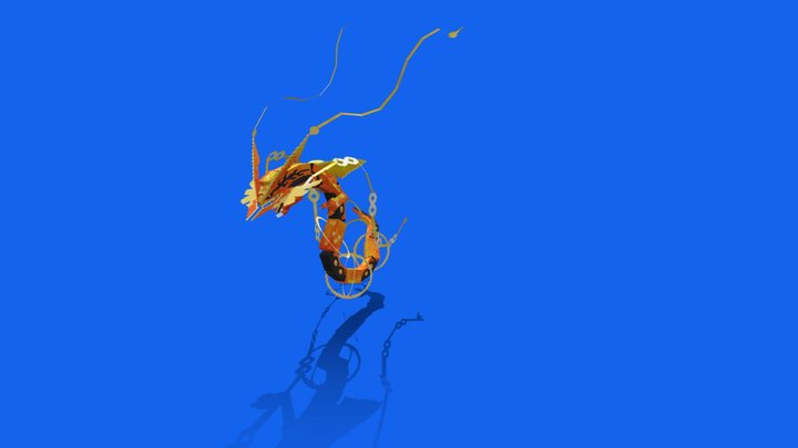 Spacemegarayquaza 3D Model