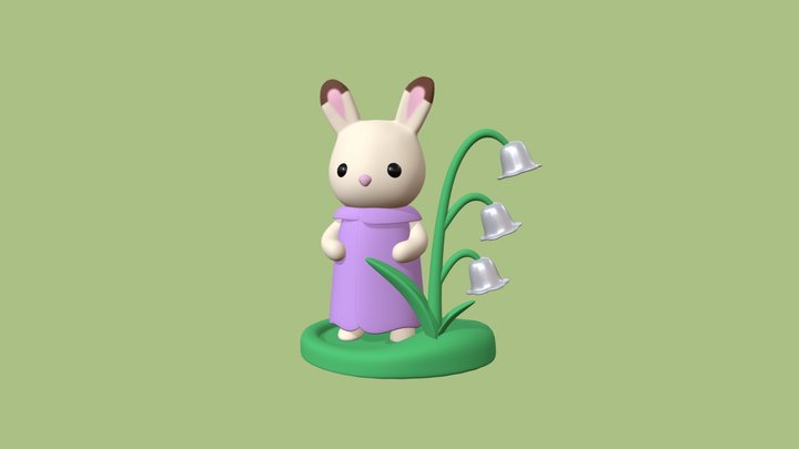 Sylvanian Families - Lily Rabbit – Free 3D Model STL