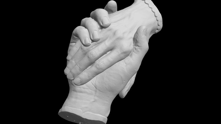Harriet Hosmer’s Clasped Hands (1853) 3D Model