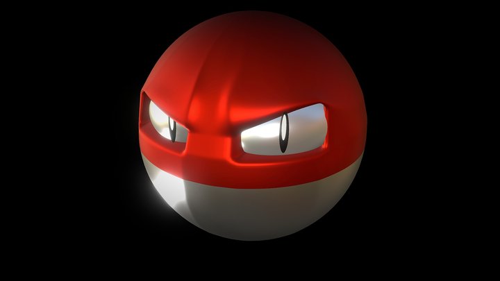 Voltorb and Voltorb Hisuian pokemon high-res 3D model 3D printable