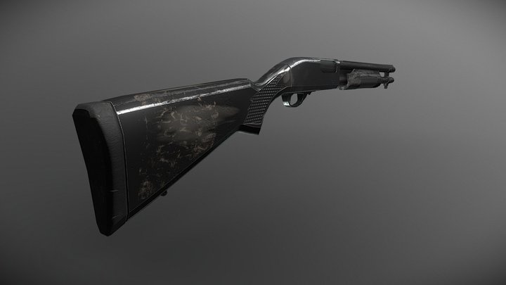 Remington870 Shotgun 3D Model