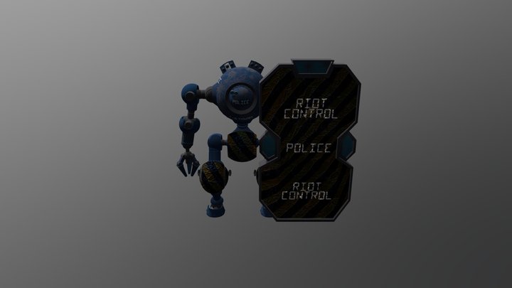 Combat Robot 3D Model