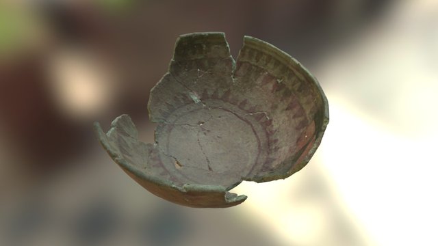 Emery B/w Bowl from Nine Mile Canyon 3D Model