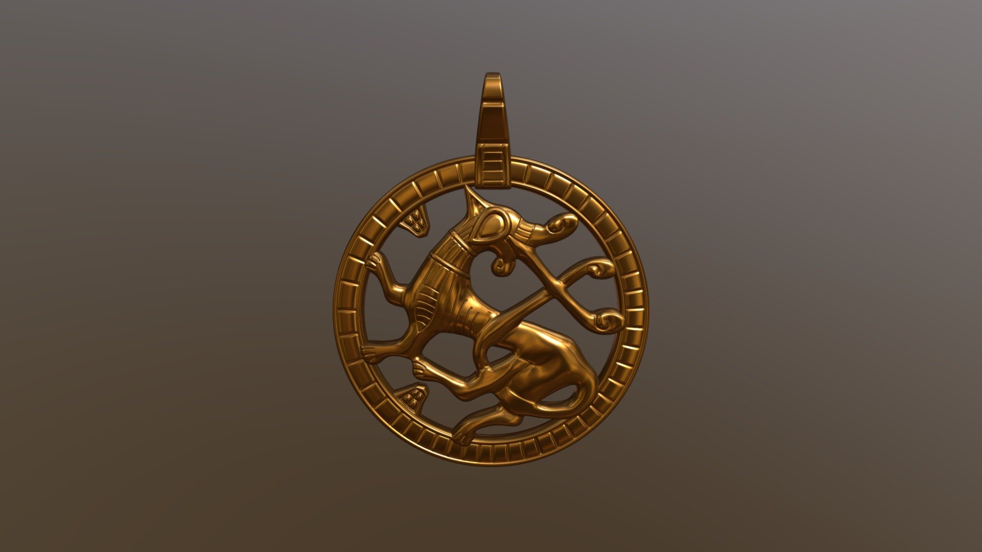 IOM Horse Pendant